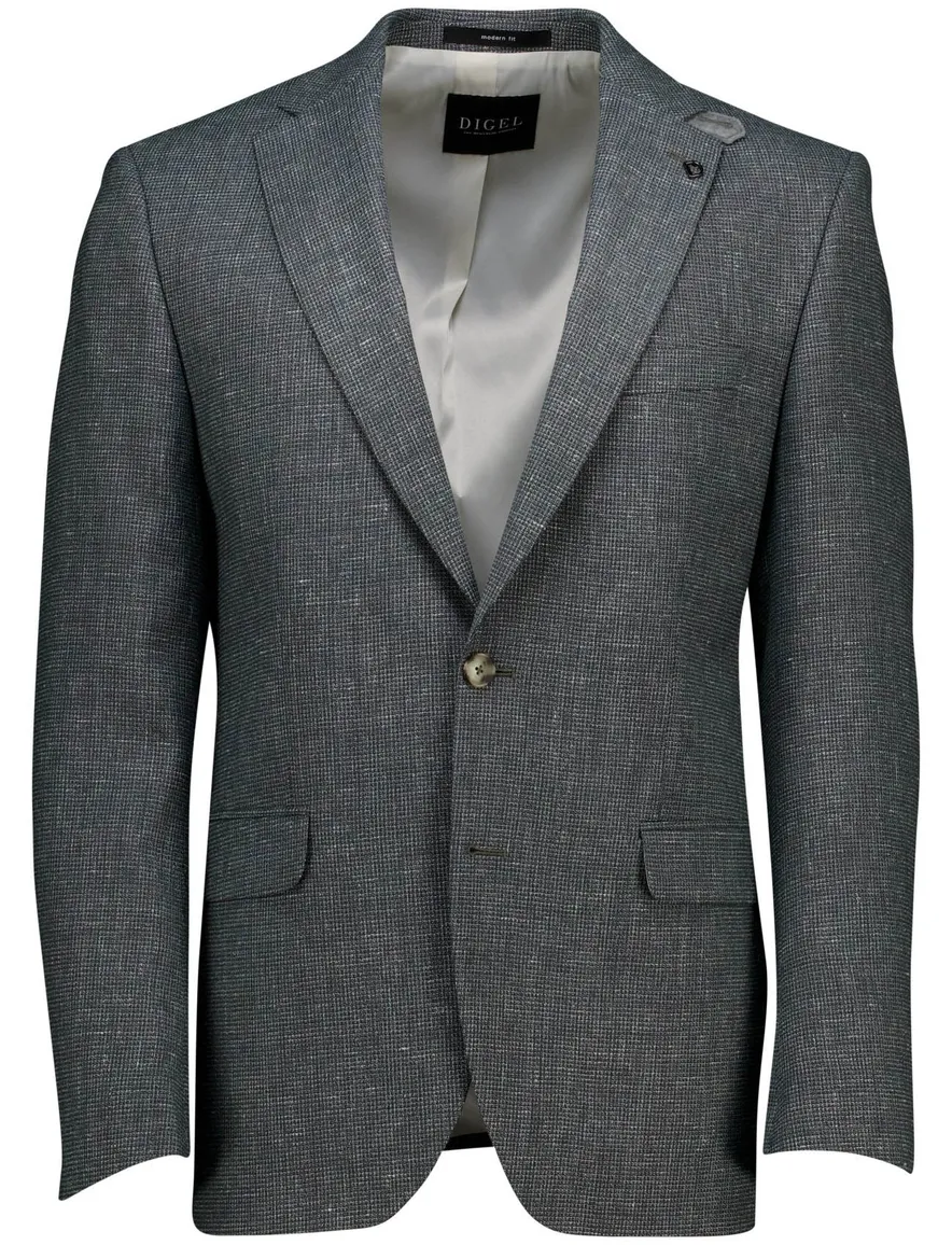 Digel Ezzo-G modern fit stretch colbert groen met voering