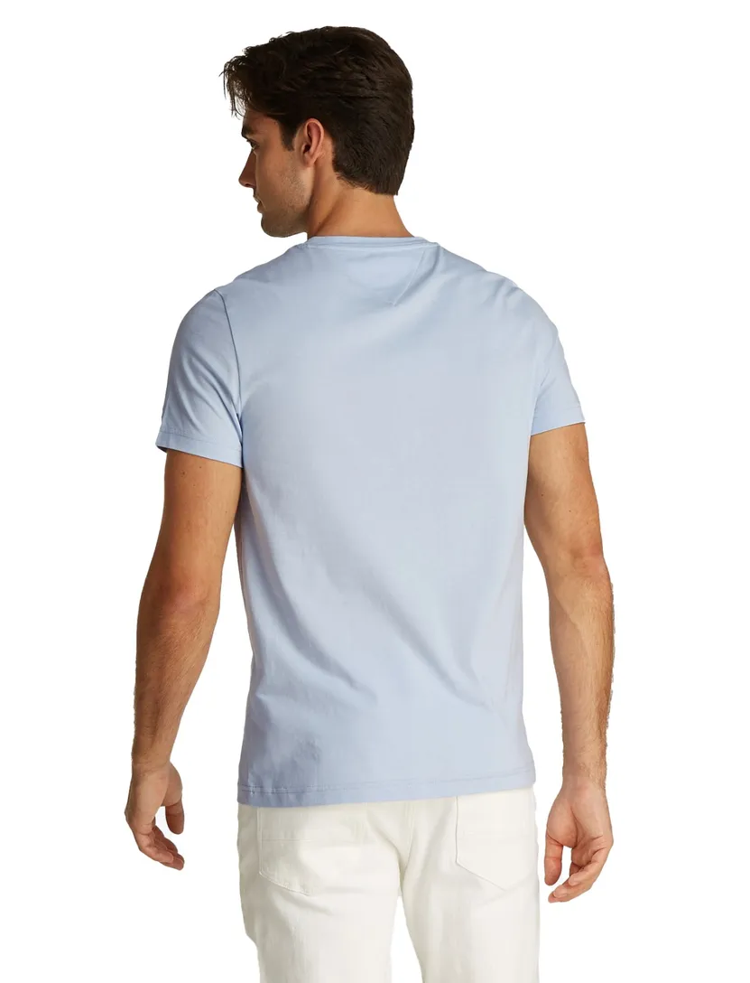 Tommy Hilfiger T-shirt lichtblauw slim fit