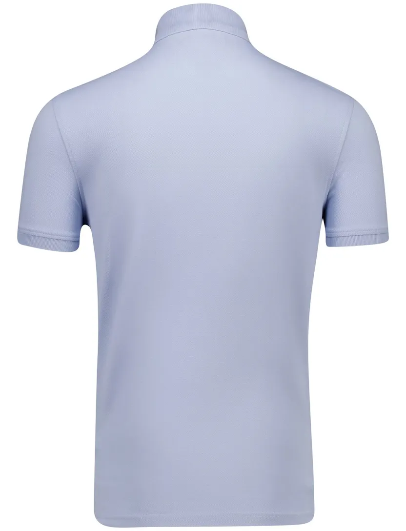 Tommy Hilfiger effen polo regular fit licht blauw