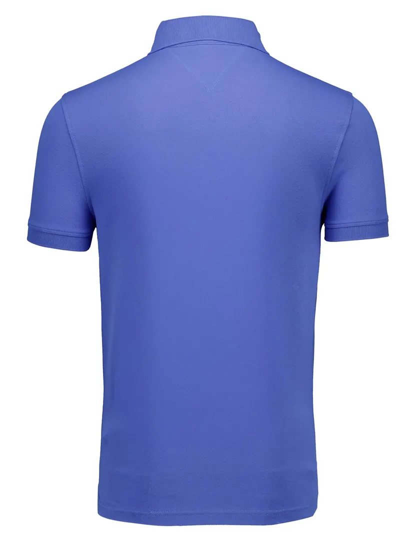 polo Tommy Hilfiger blauw normale fit katoen