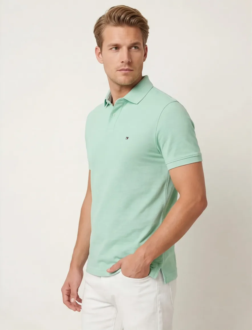 Tommy Hilfiger polo mintgroen 1985 Regular Polo
