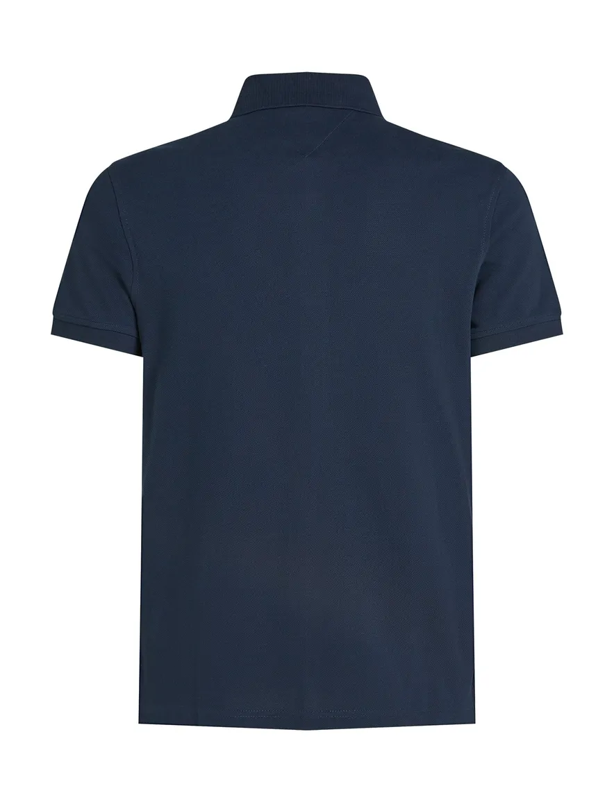 Tommy Hilfiger polo donkerblauw 3-knoops