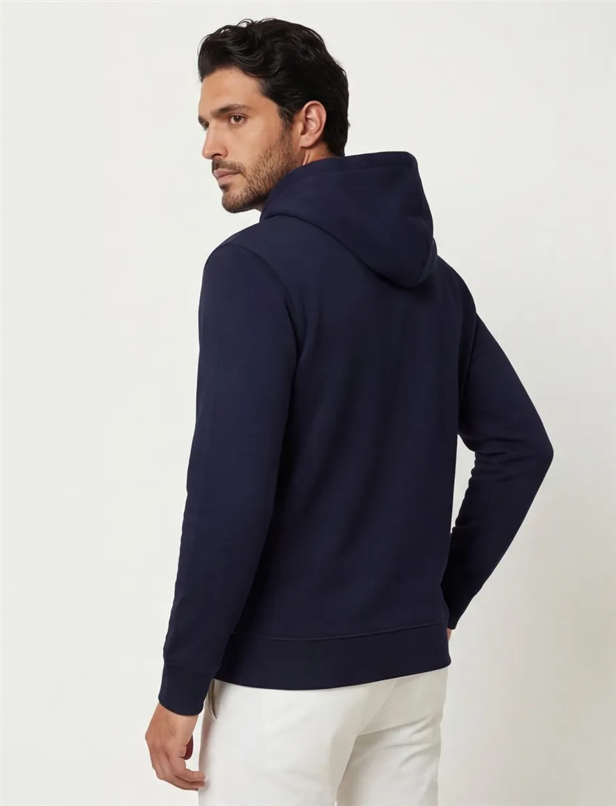 Tommy Hilfiger hoodie donkerblauw capuchon