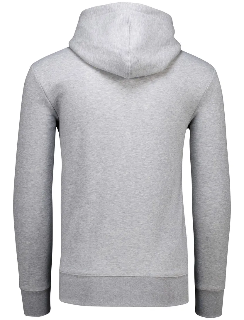 Tommy Hilfiger hoodie grijs met logo met boord