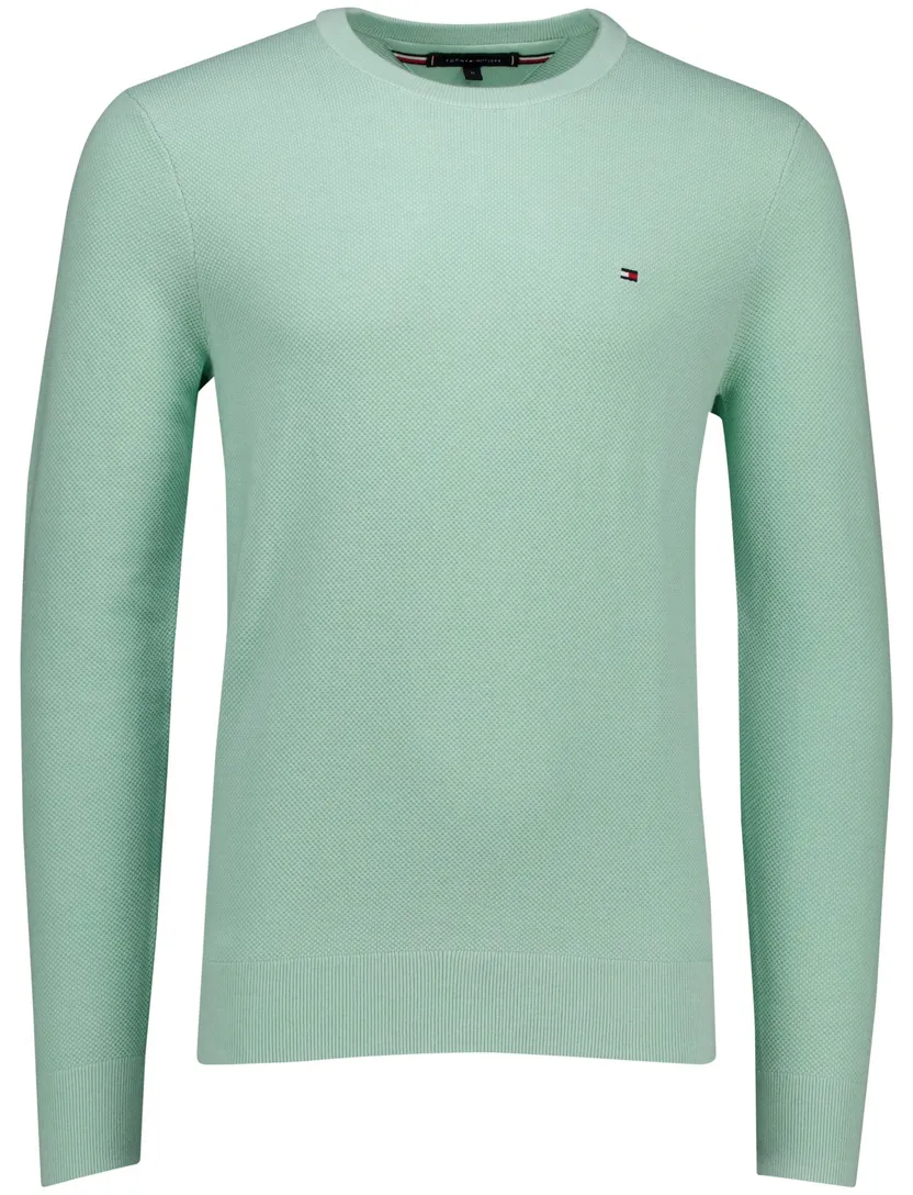 Tommy Hilfiger essential structure crewneck trui groen