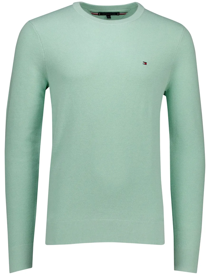 Tommy Hilfiger essential structure crewneck trui groen