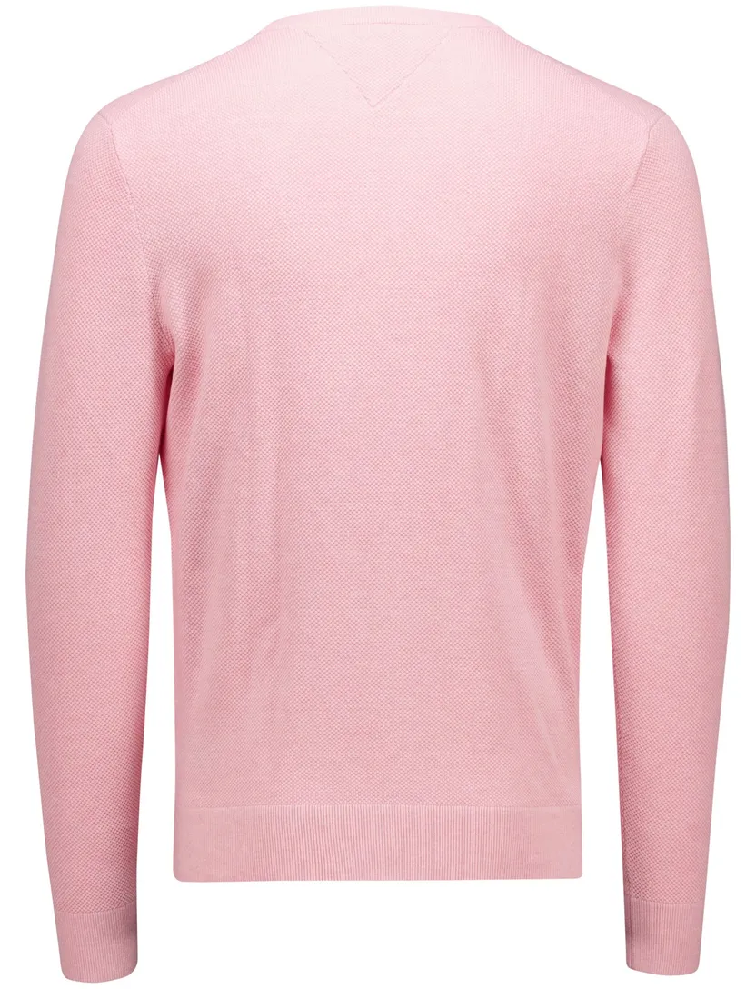 Tommy Hilfiger trui roze ronde hals effen