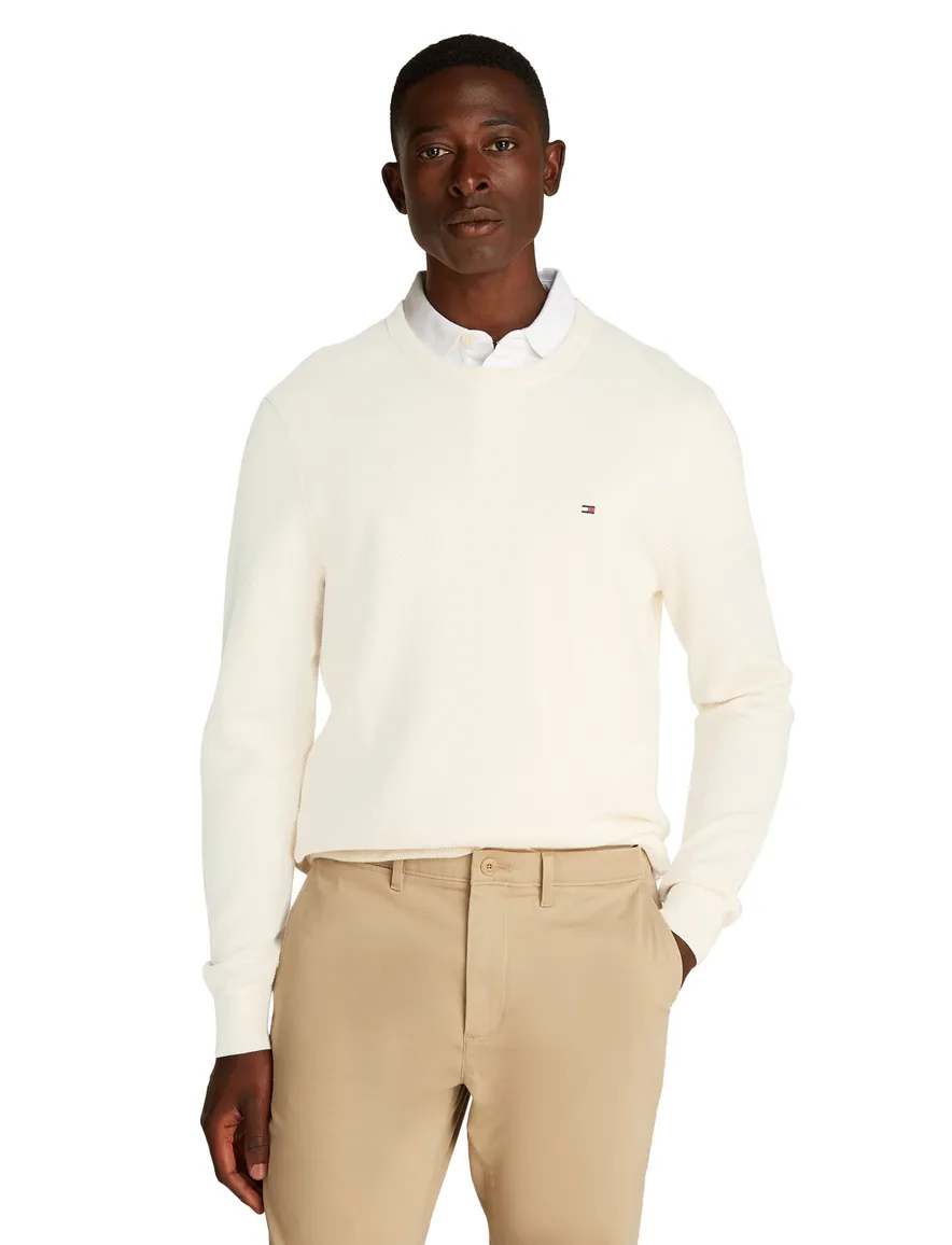 Tommy Hilfiger trui wit ronde hals