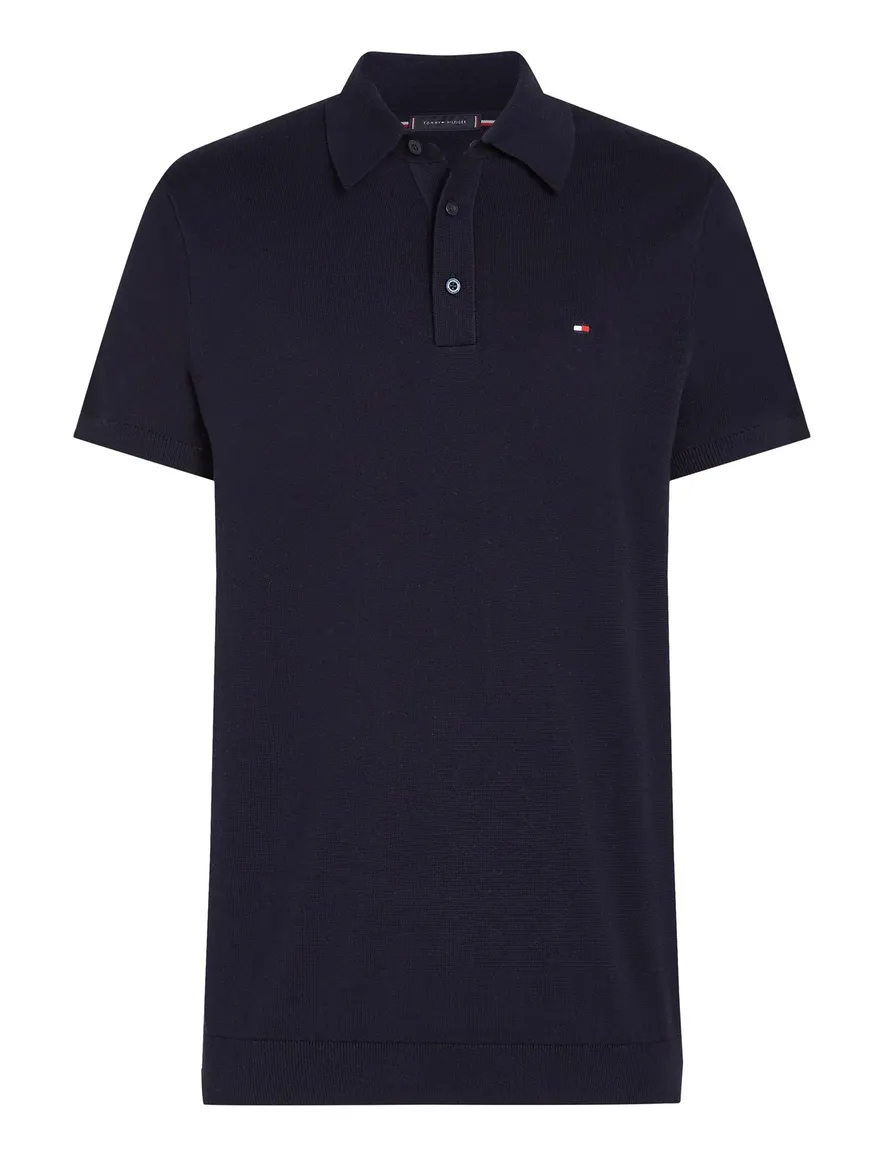 Tommy Hilfiger korte mouw polo donkerblauw