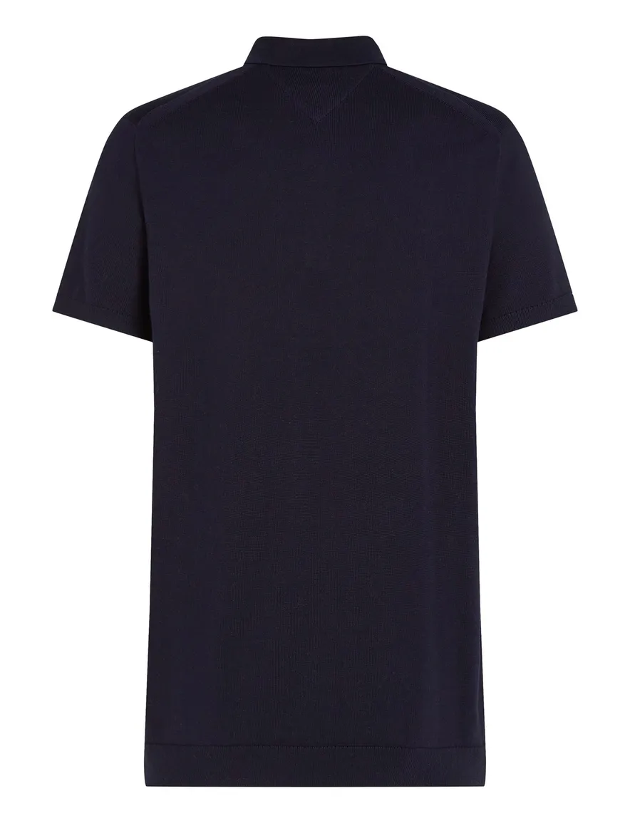 Tommy Hilfiger korte mouw polo trui donkerblauw