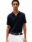 Tommy Hilfiger polo donkerblauw effen katoen
