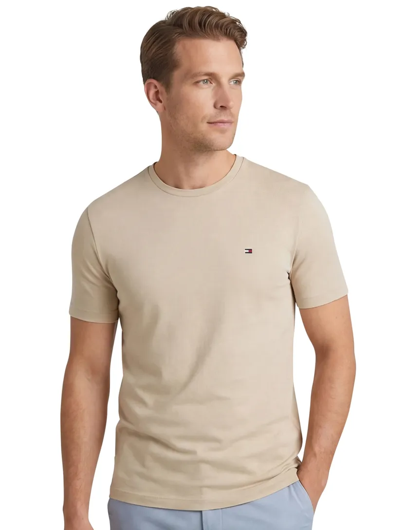 Tommy Hilfiger light interlock T-shirt beige