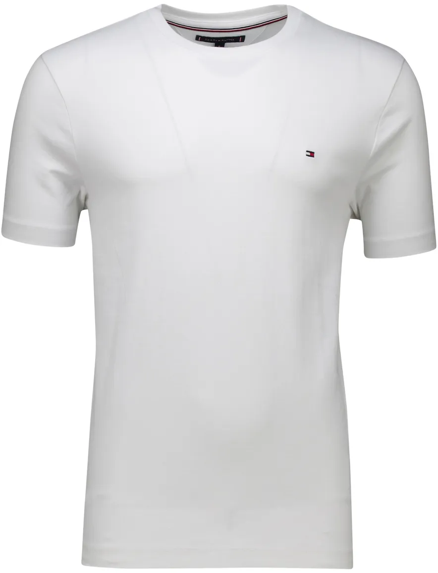 Tommy Hilfiger t-shirt wit effen korte mouw