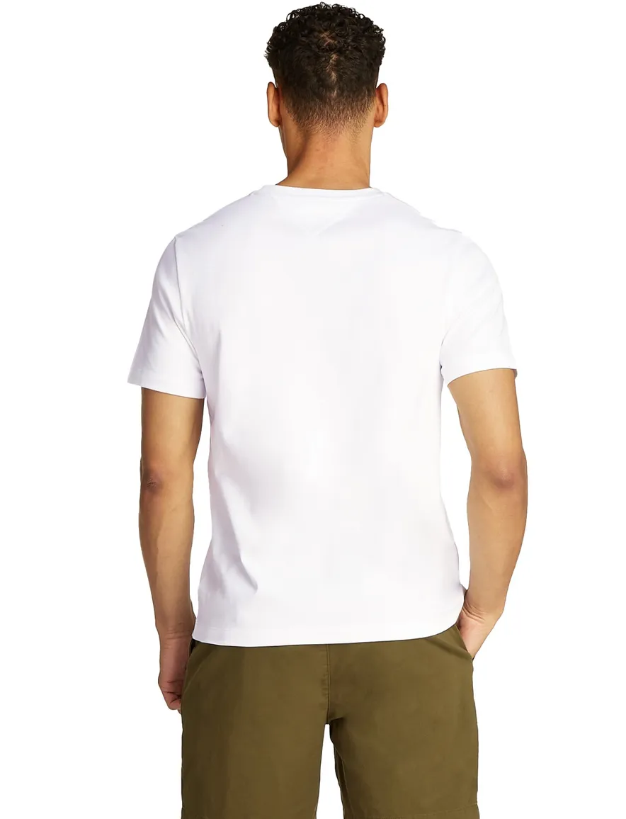 Tommy Hilfiger t-shirt wit effen korte mouw