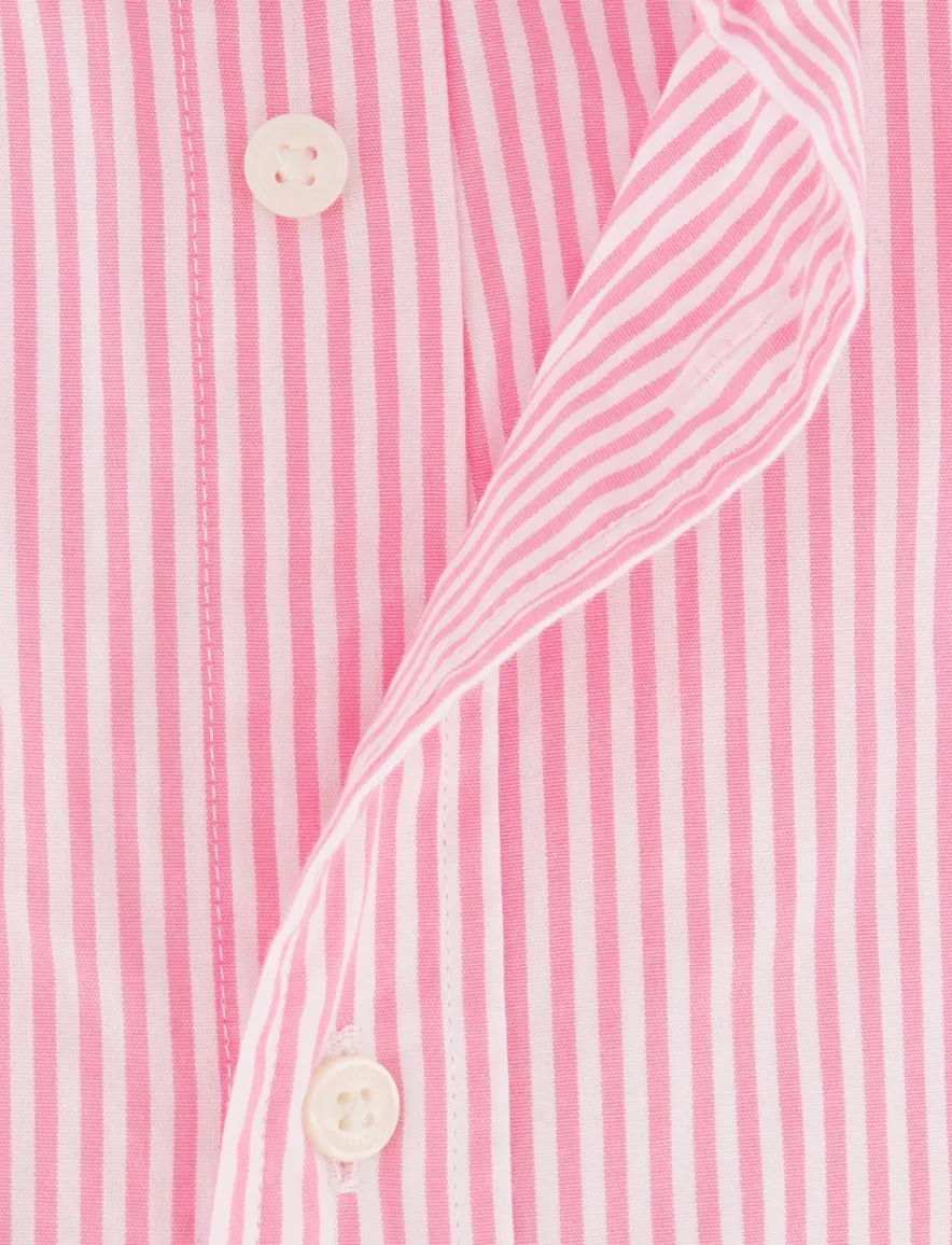 Tommy Hilfiger overhemd roze gestreept THFLEX