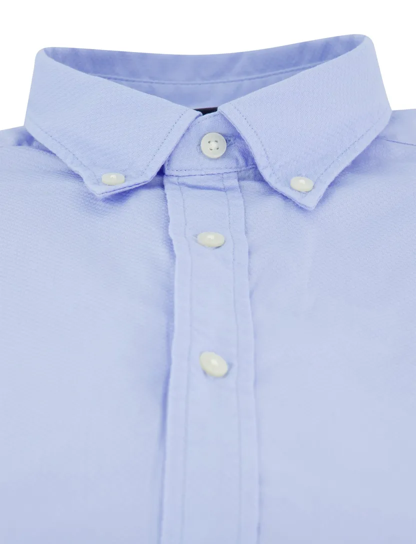 Tommy Hilfiger overhemd lichtblauw slim fit effen