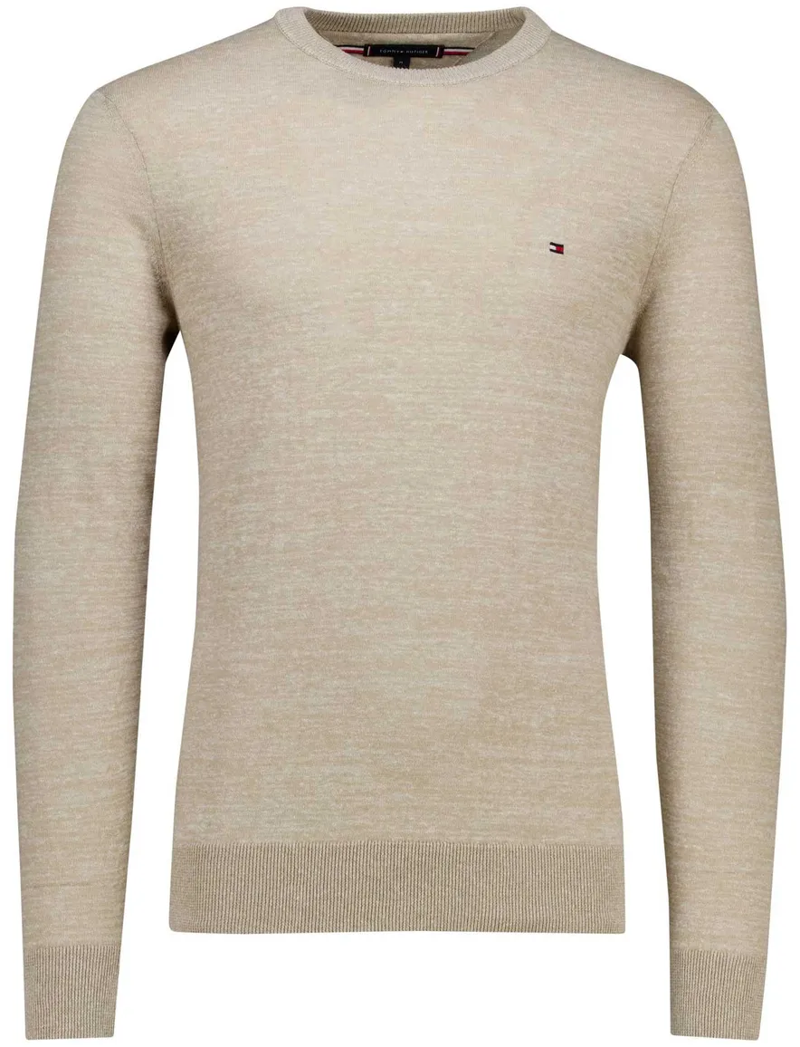Tommy Hilfiger trui beige gemeleerd