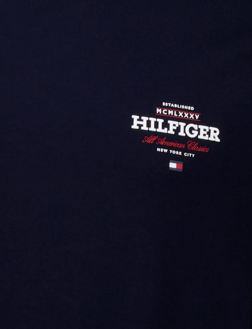 Tommy Hilfiger T-shirt donkerblauw opdruk