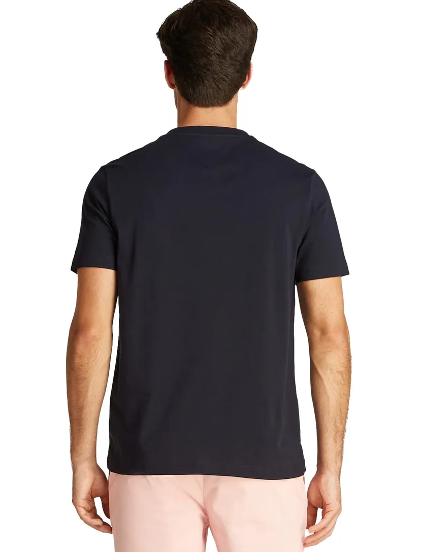 Tommy Hilfiger T-shirt donkerblauw opdruk korte mouw