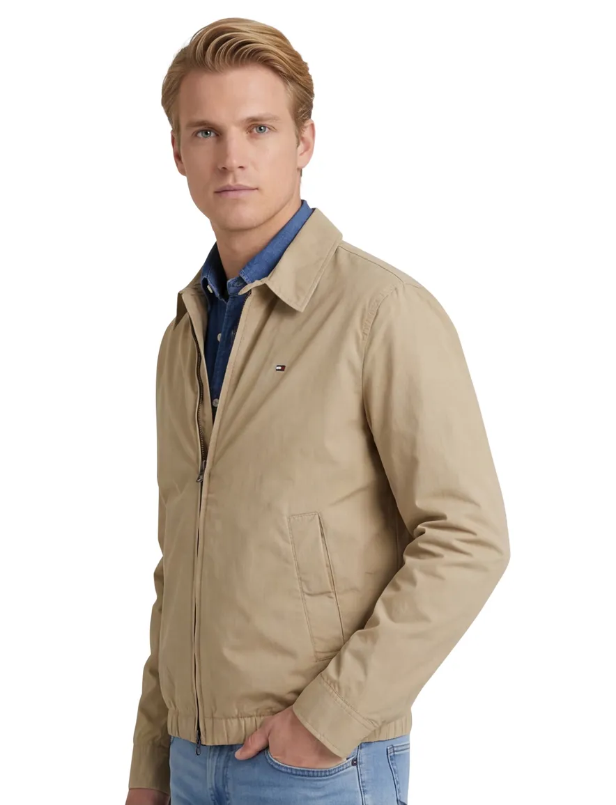 Tommy Hilfiger zomerjas bruin effen