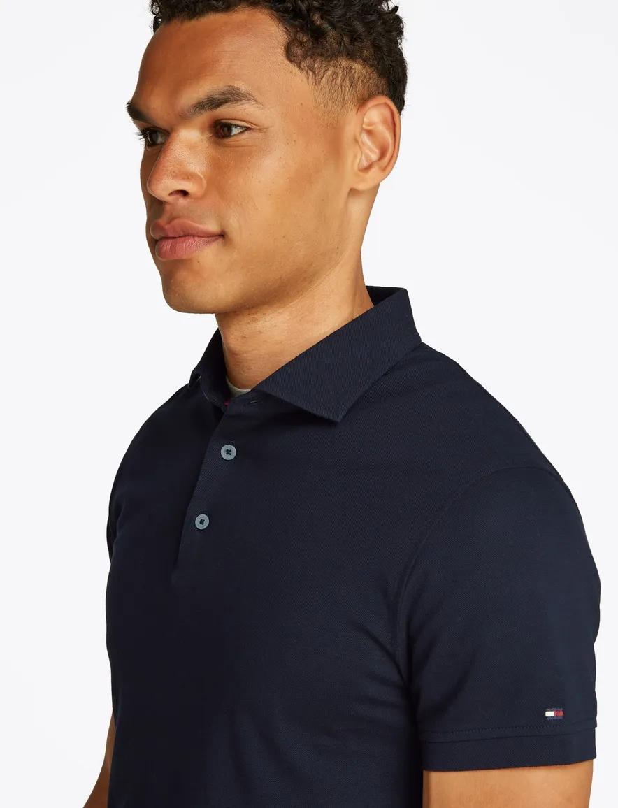 Tommy Hilfiger polo donkerblauw korte mouw