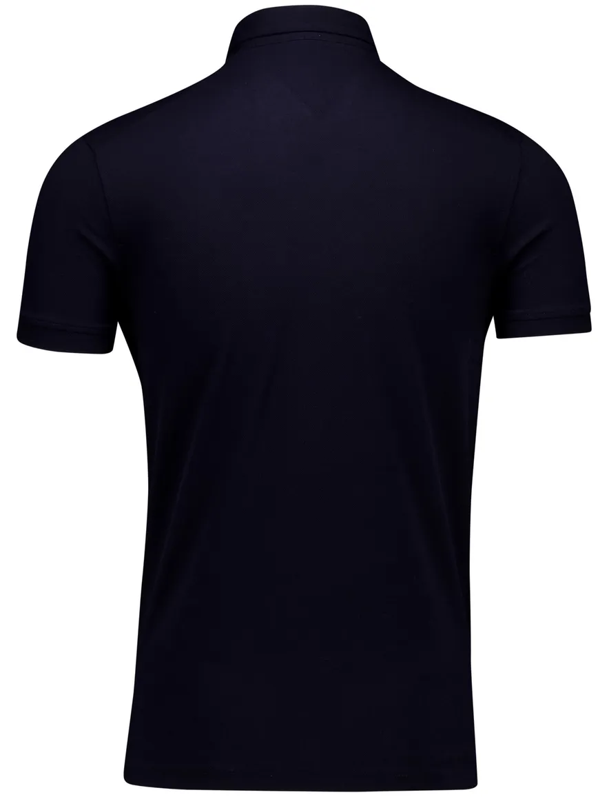 Tommy Hilfiger polo donkerblauw korte mouw