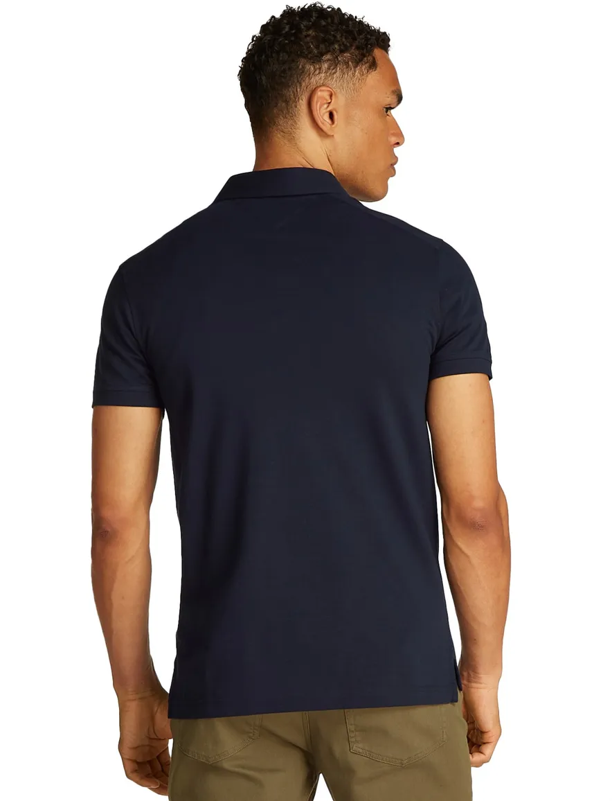 Tommy Hilfiger polo donkerblauw korte mouw