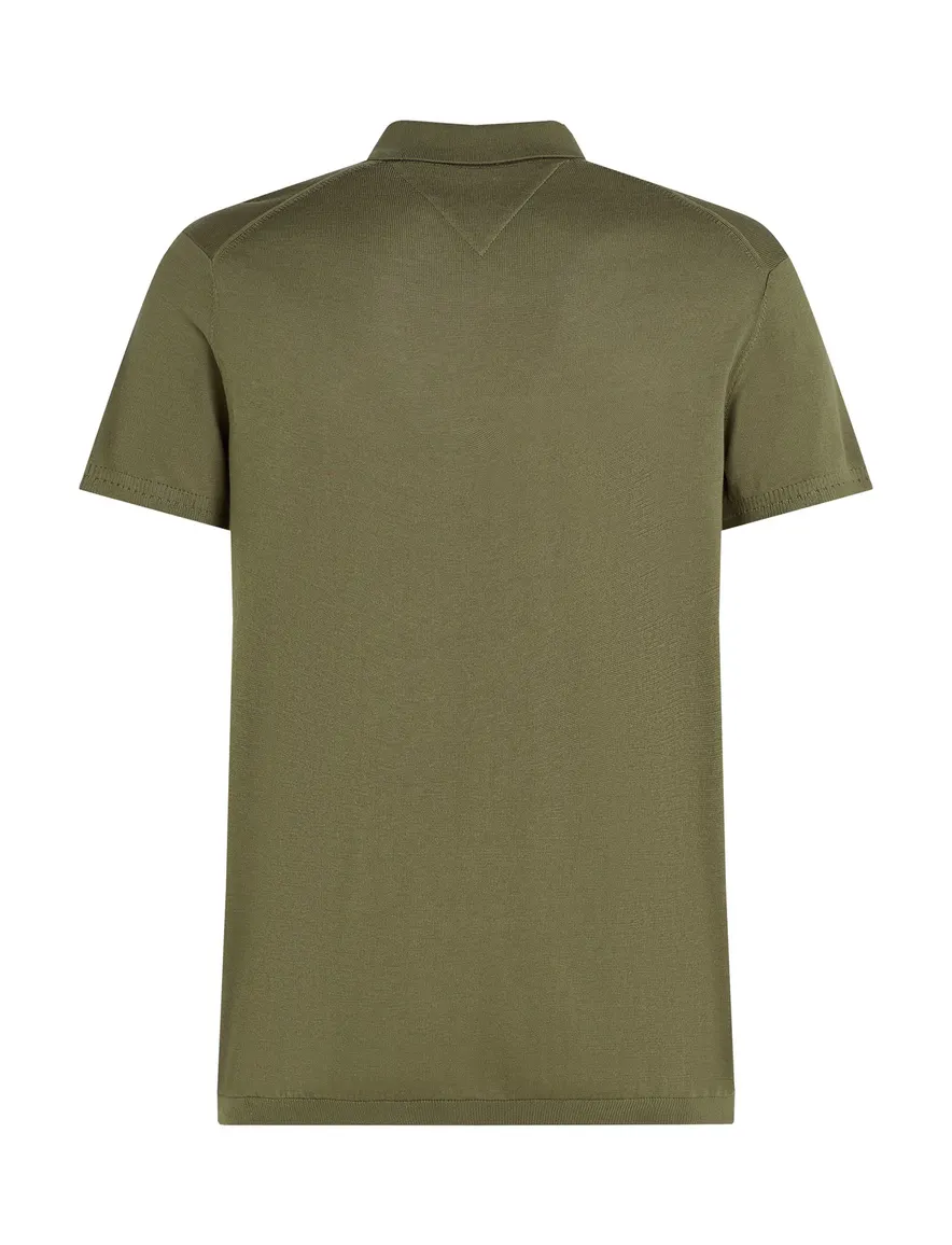 Tommy Hilfiger polo groen slim fit effen