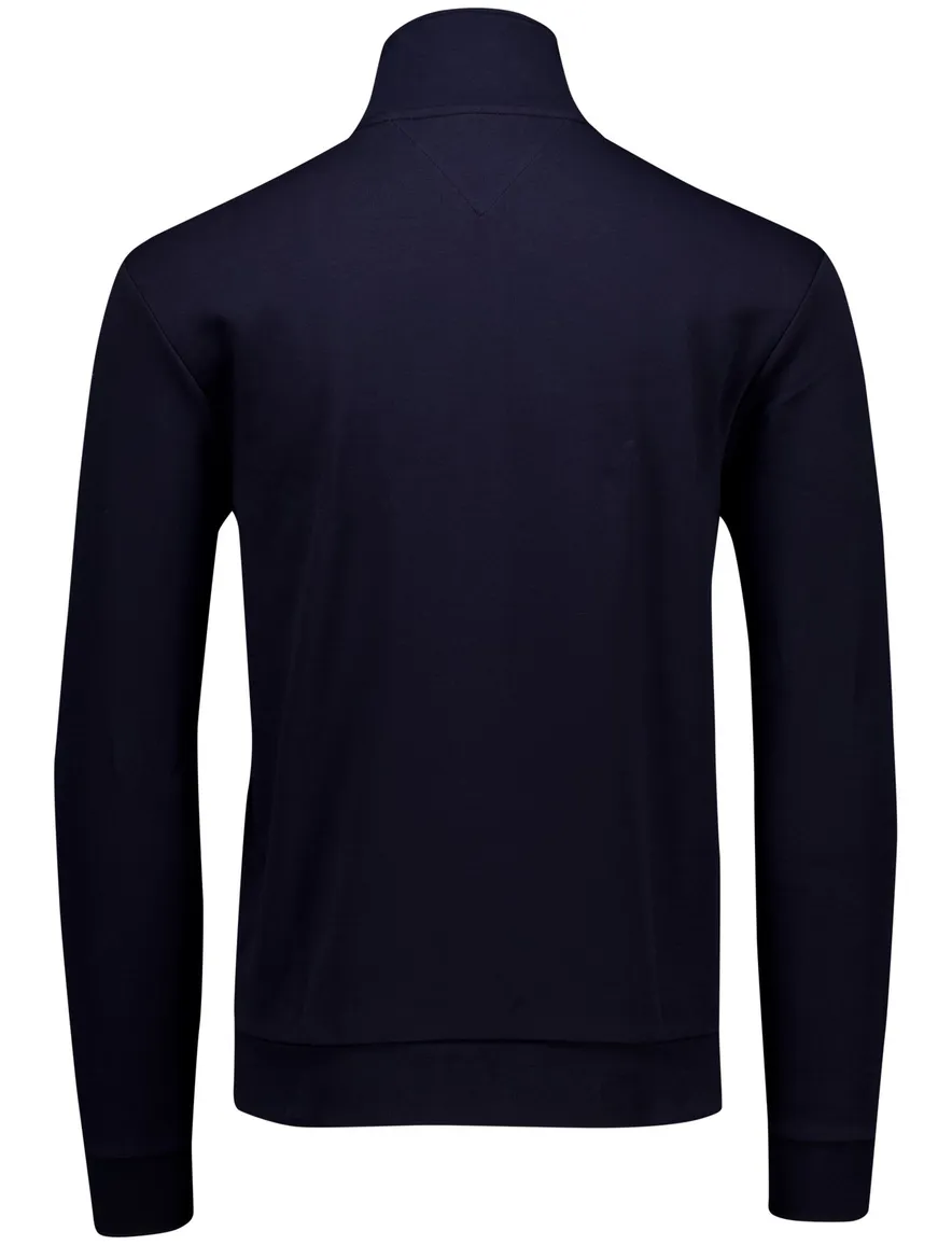 Tommy Hilfiger vest donkerblauw effen katoen