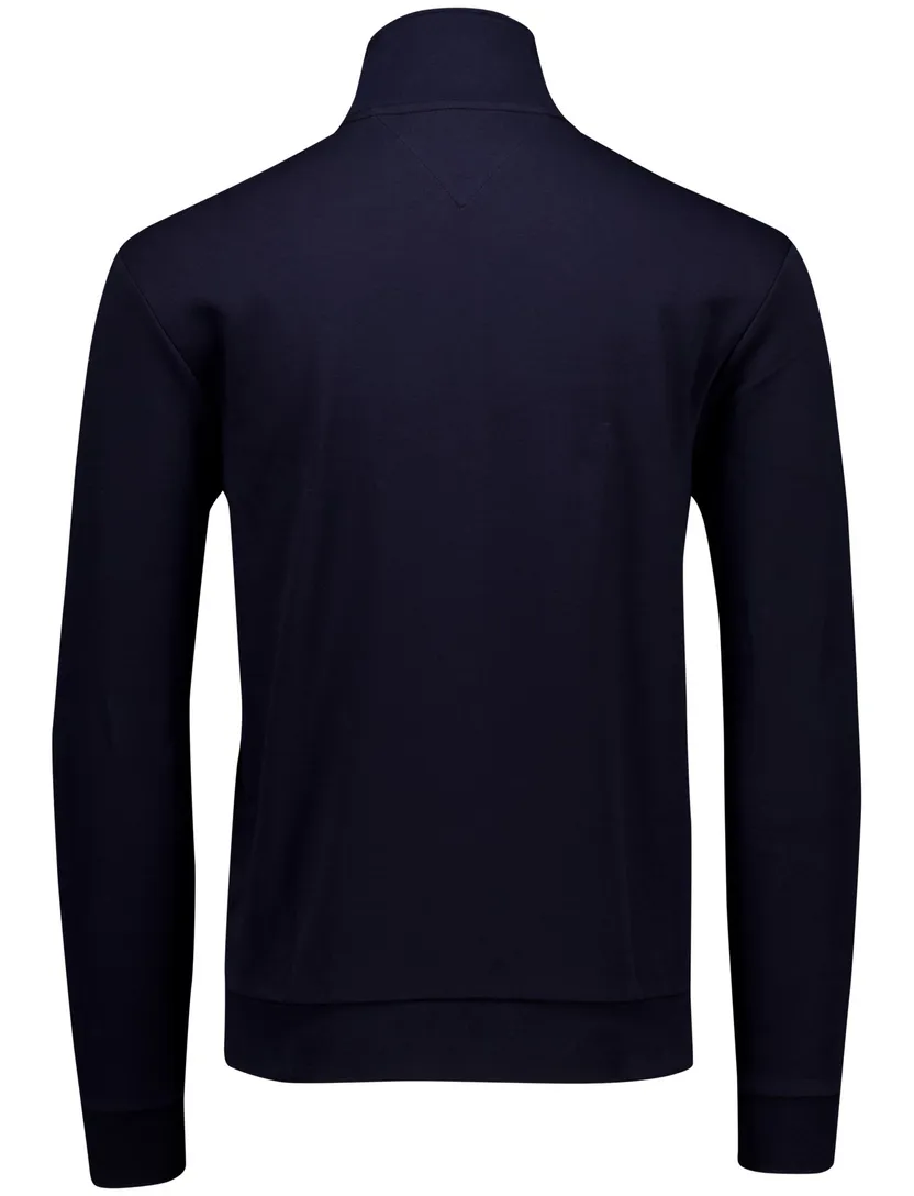 Tommy Hilfiger vest donkerblauw effen rits
