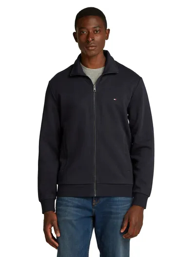 Tommy Hilfiger Tommy Hilfiger vest donkerblauw effen katoen