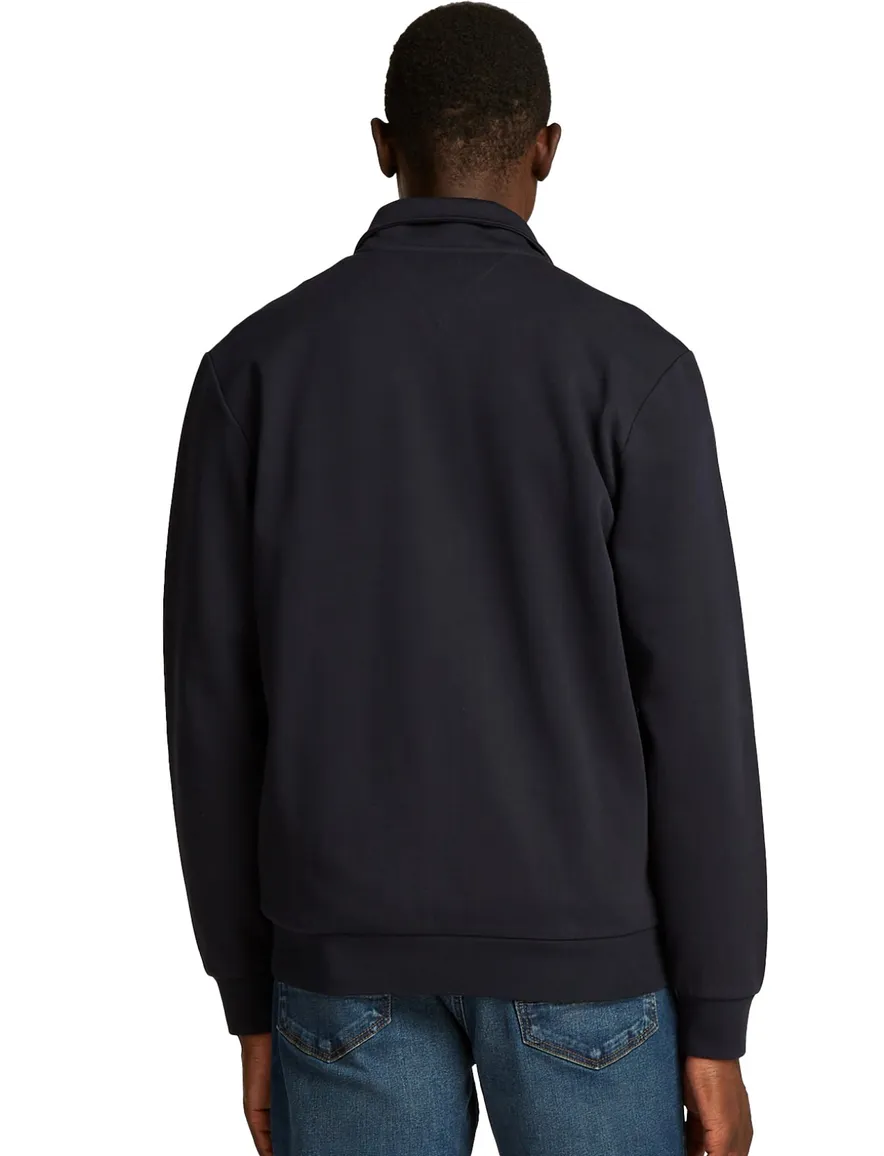 Tommy Hilfiger vest donkerblauw effen katoen