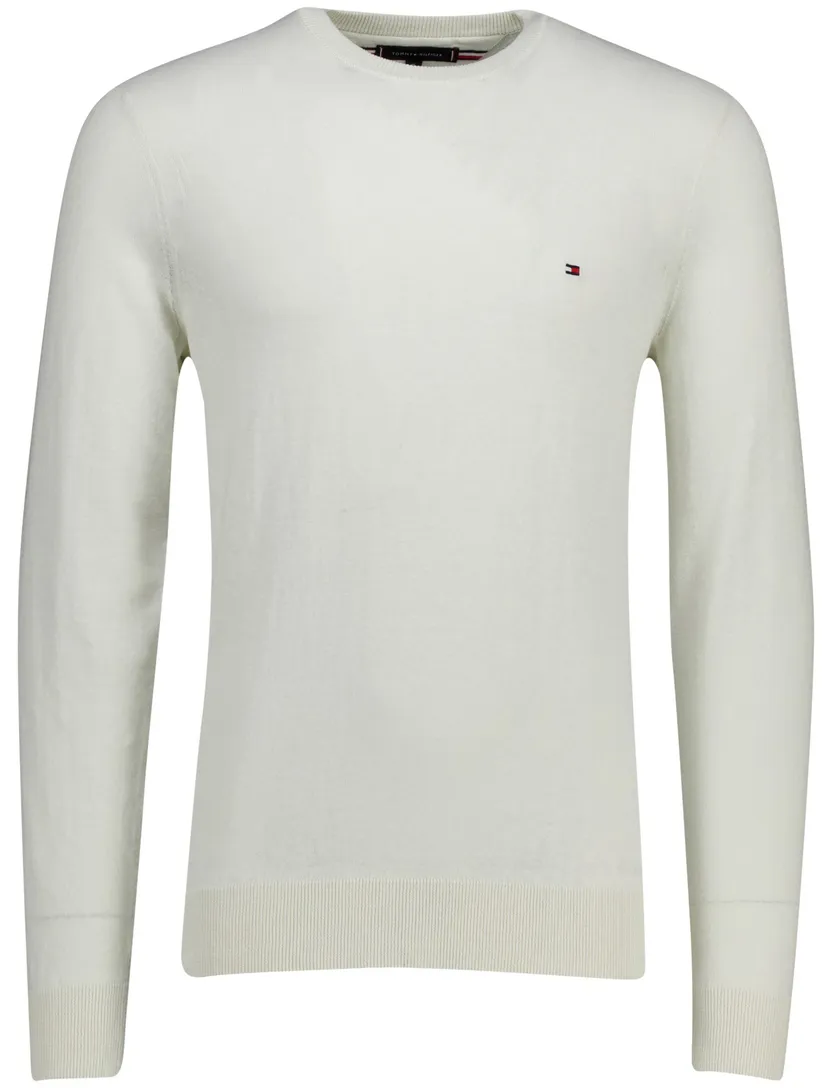 Tommy Hilfiger trui katoen en linnen creme