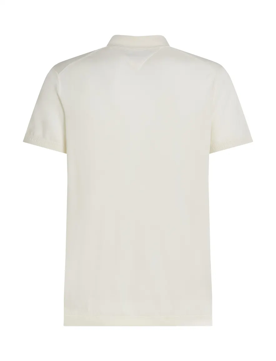 Tommy Hilfiger polo creme katoen effen