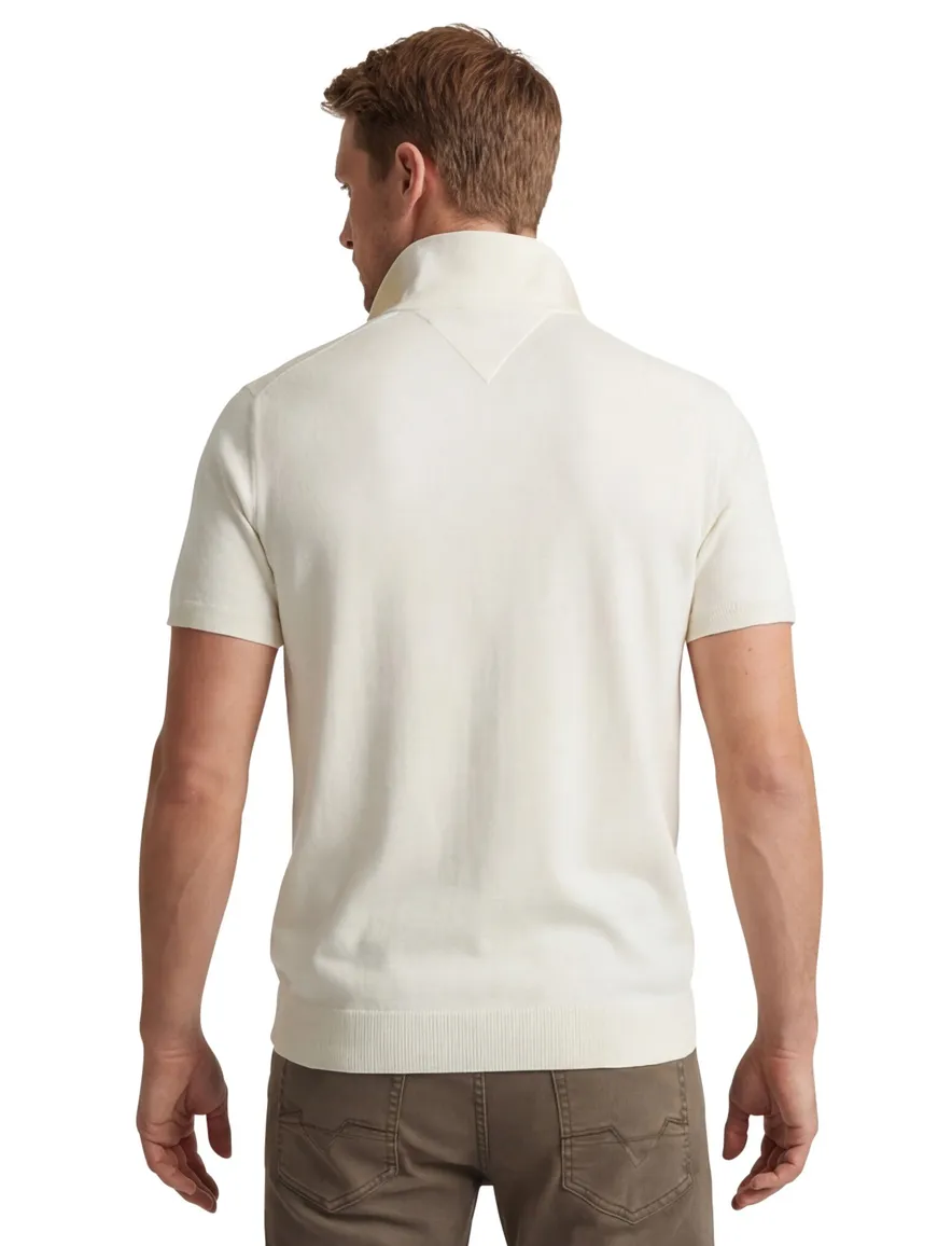 Tommy Hilfiger polo creme katoen effen