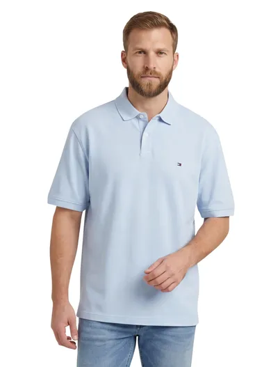 Tommy Hilfiger Tommy Hilfiger polo 1985 lichtblauw Plus Size