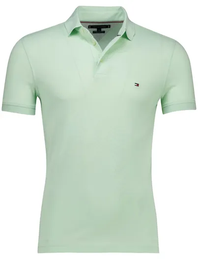 Tommy Hilfiger Tommy Hilfiger polo 1985 lichtgroen Plus Size pique