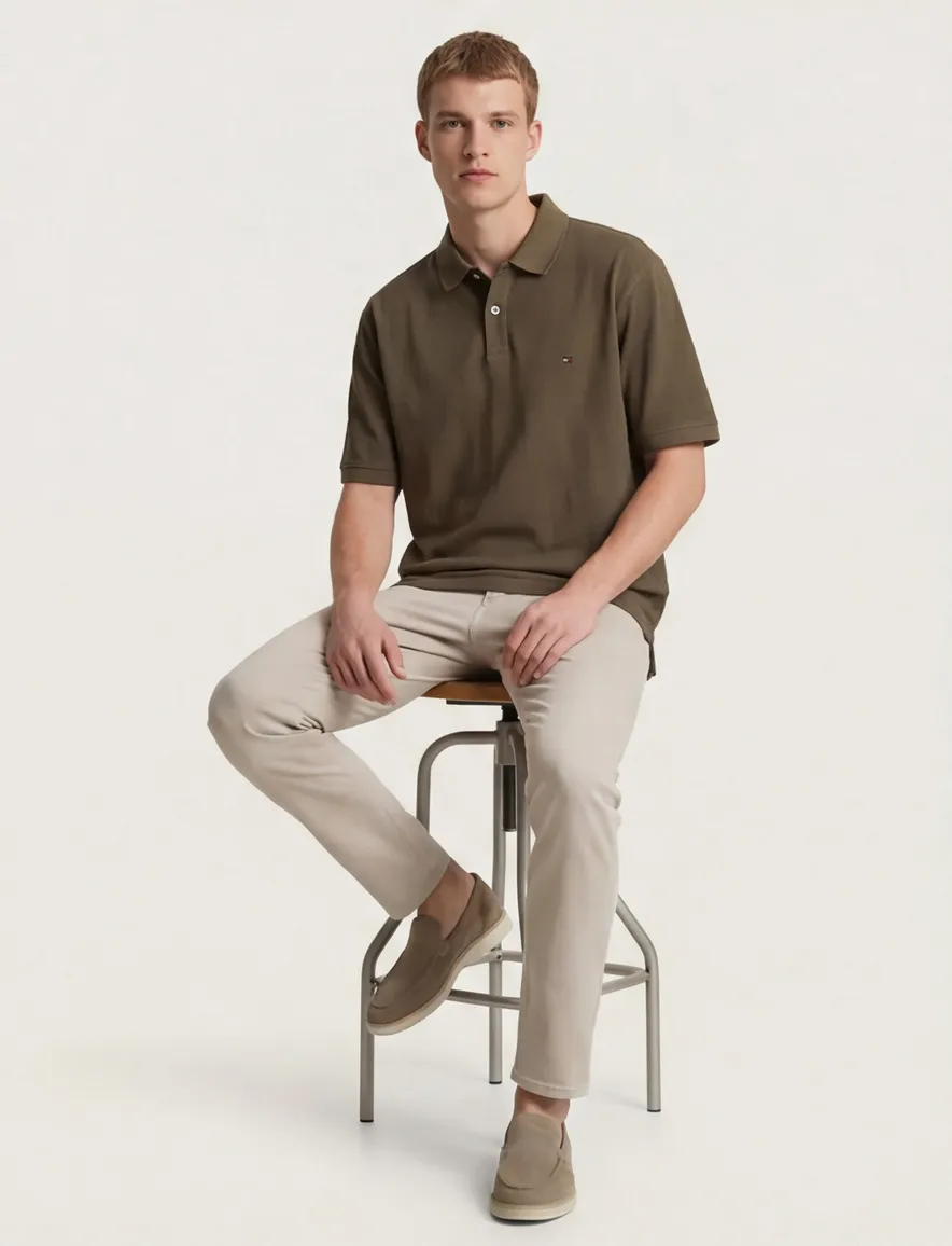 Tommy Hilfiger 1985 polo khaki Plus Size