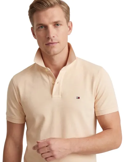 Tommy Hilfiger Tommy Hilfiger polo Plus Size 1985 perzik