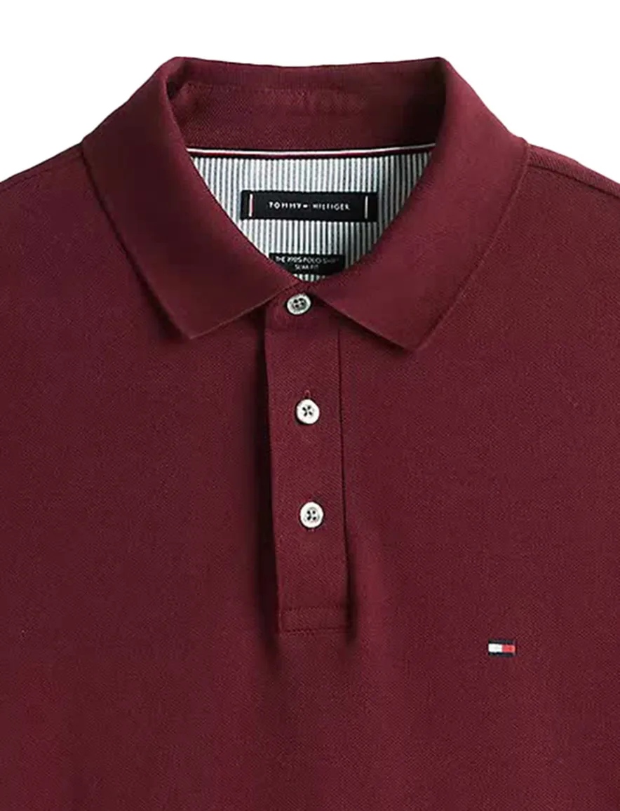 Tommy Hilfiger Plus Size 1985 polo bordeaux pique