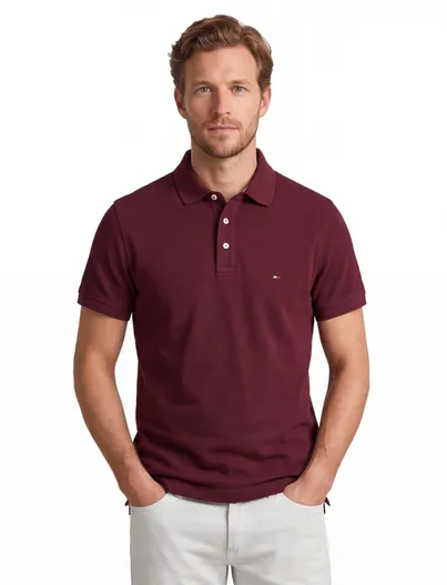 Tommy Hilfiger Tommy Hilfiger polo bordeaux Plus Size