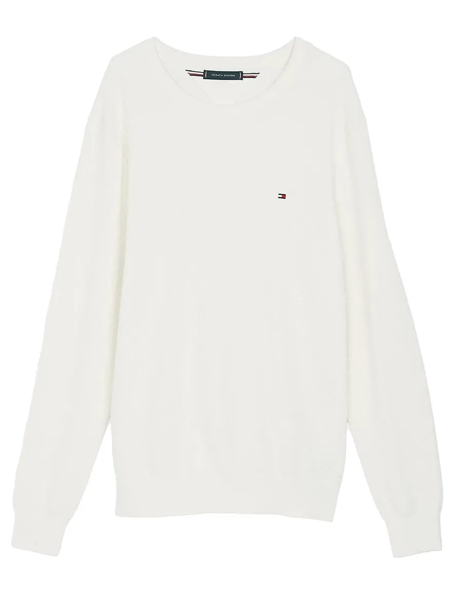Tommy Hilfiger trui gebreid wit Plus Size