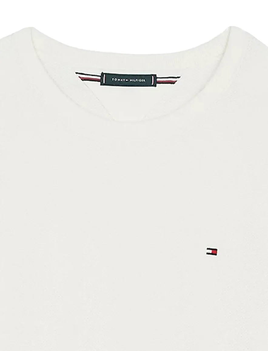 Tommy Hilfiger trui gebreid wit Plus Size