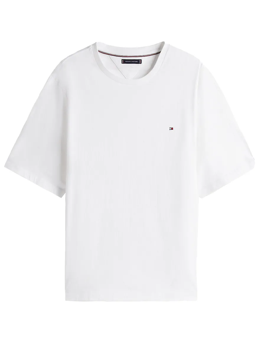 Tommy Hilfiger korte mouw t-shirt wit Plus Size