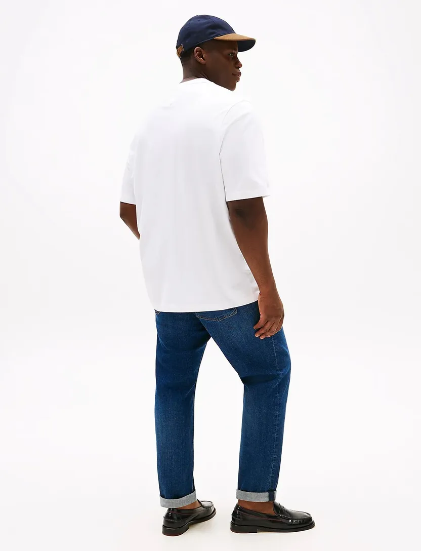 Tommy Hilfiger t-shirt korte mouw wit Plus Size