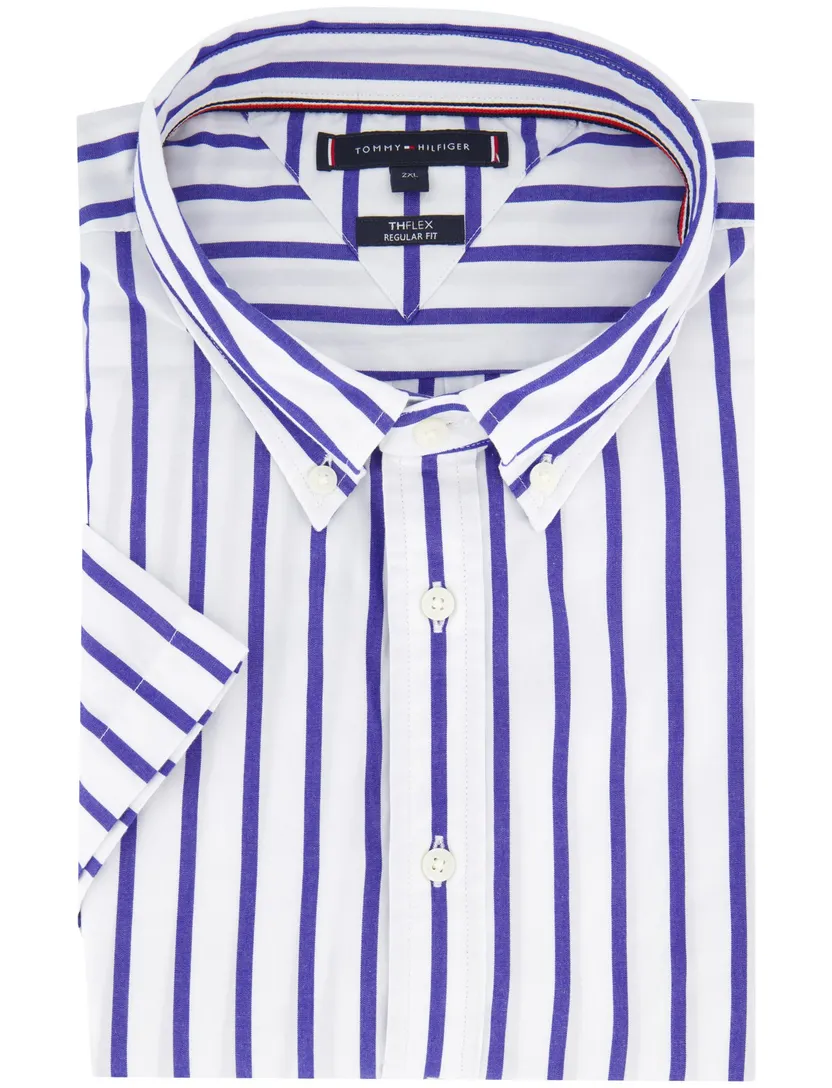 overhemd Tommy Hilfiger Regular Fit wit gestreept