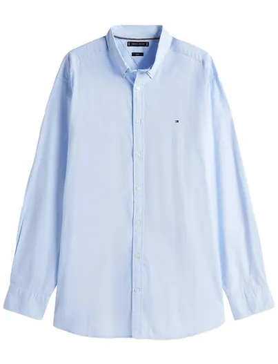 Tommy Hilfiger Tommy Hilfiger overhemd lichtblauw Plus Size