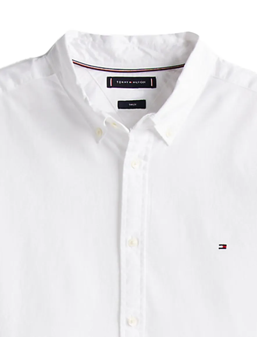 Tommy Hilfiger Plus Size overhemd wit effen