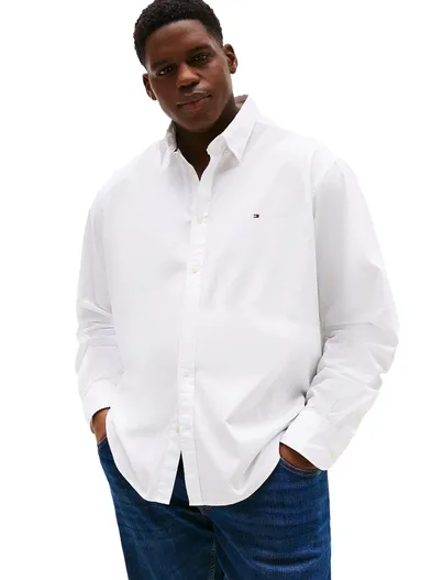 Tommy Hilfiger Tommy Hilfiger overhemd wit Plus Size