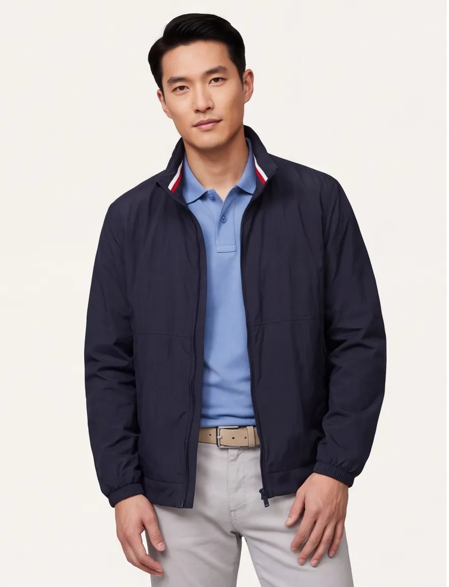 Tommy Hilfiger tussenjas Plus Size donkerblauw